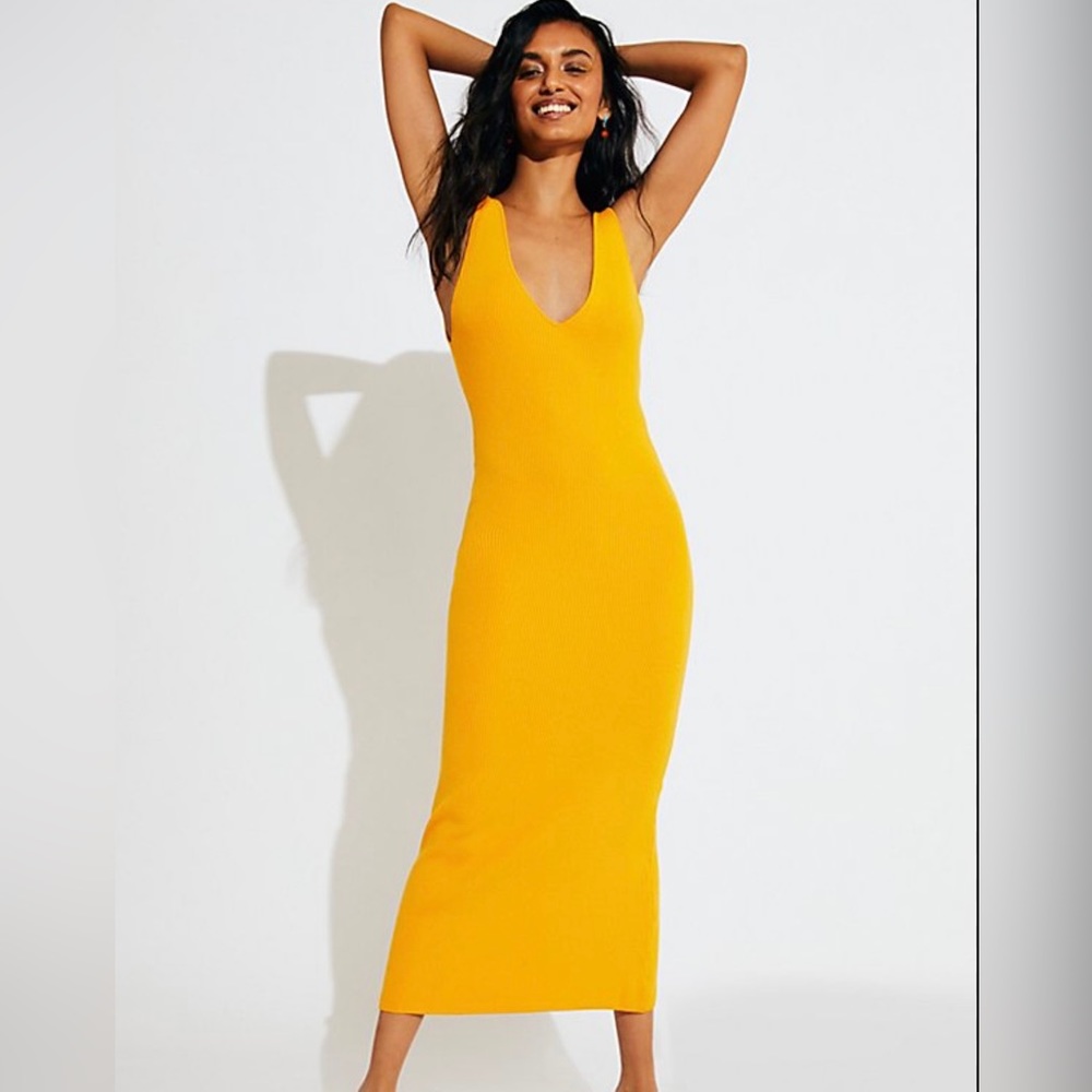 Free People Daniela Sweater Midi dress - size S